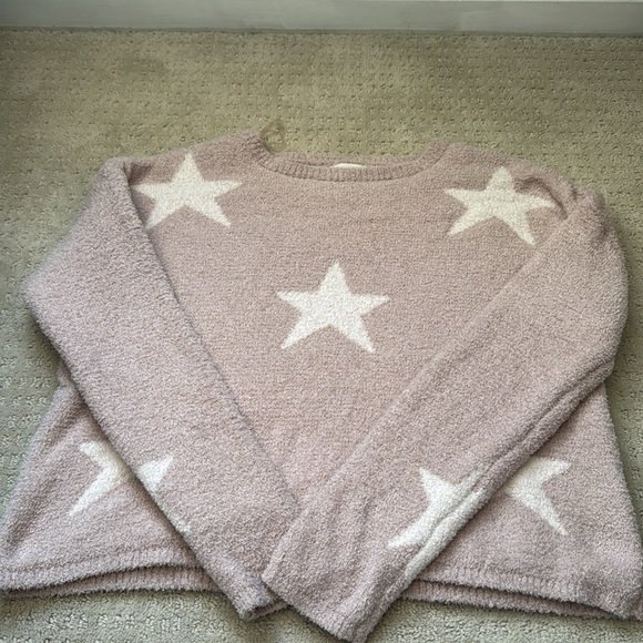 Pink and white Star Sweater - Picture 5 of 5